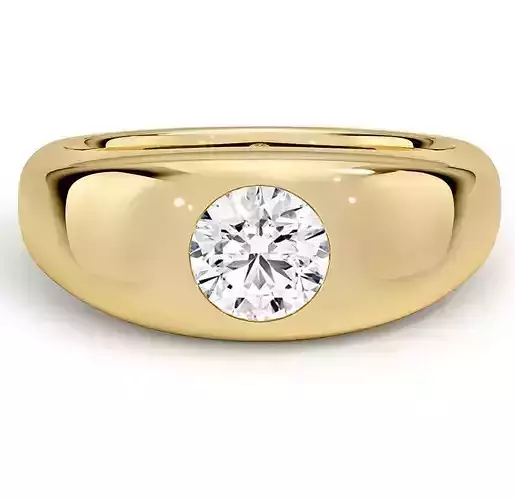 Dome Engagement Ring  01