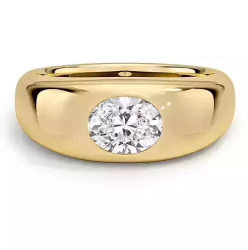 Dome Engagement Ring  02