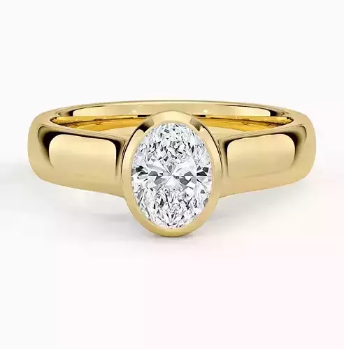  Bezel Engagement Ring 02