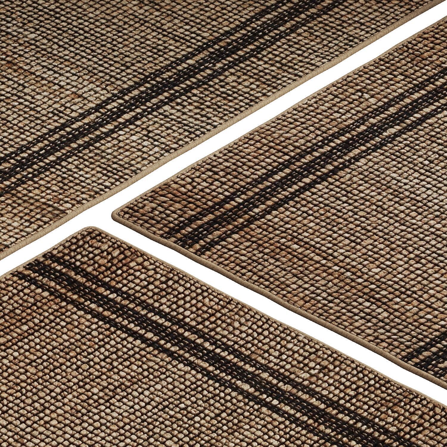 Carpet set 3225 - Hand-Woven Natural - Black Rug - 5K 3D model_1