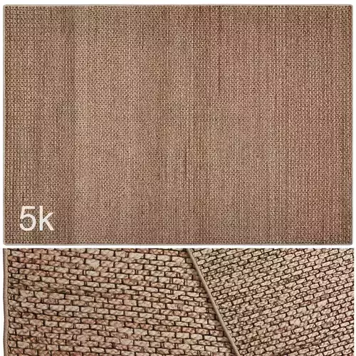 Carpet set 3224 - Hand-Woven Natural Rug - 5K