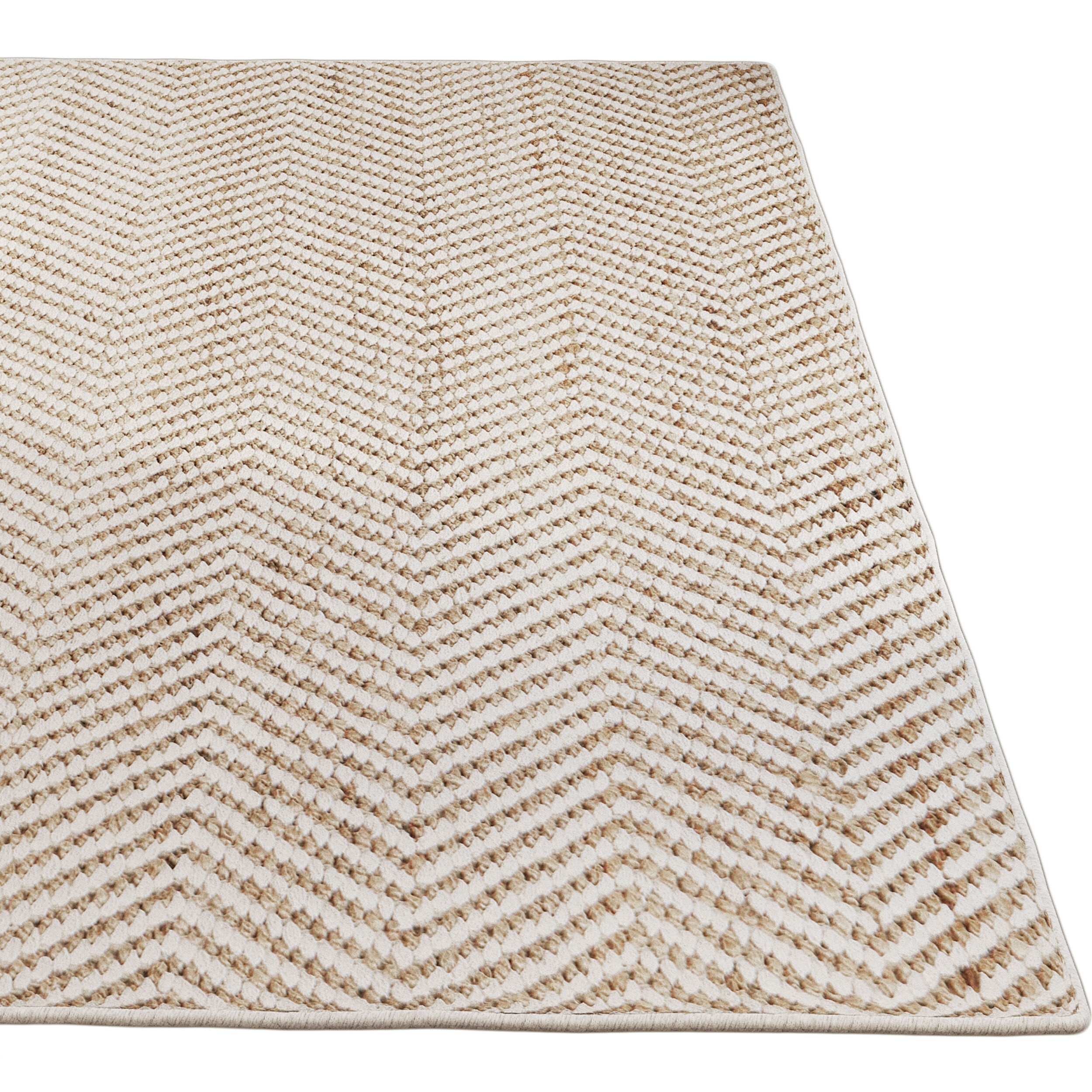 Carpet set 3214 - Cotton and jute woven rug - 4K 3D model_3