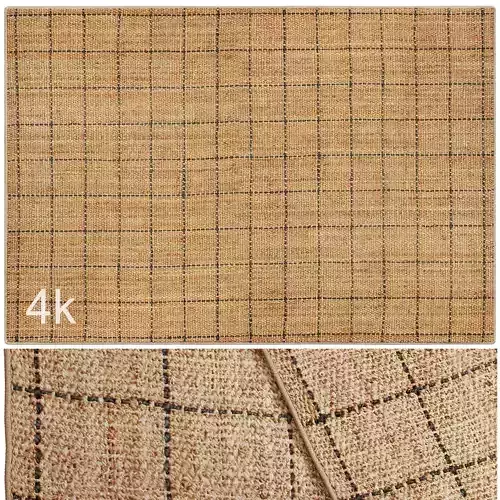 Carpet set 3212 - Hand-Woven Natural Jute Rug - 4K