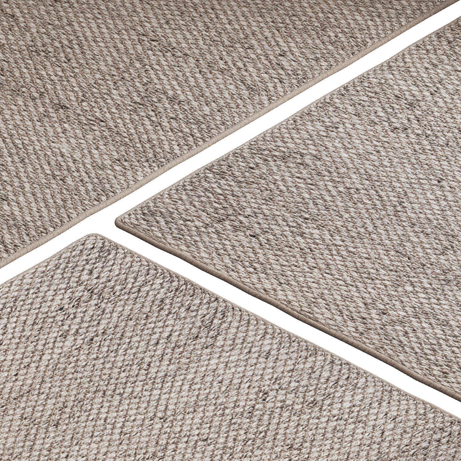 Carpet set 3203 - Hand-knotted Jute Rug - 4K 3D model_2