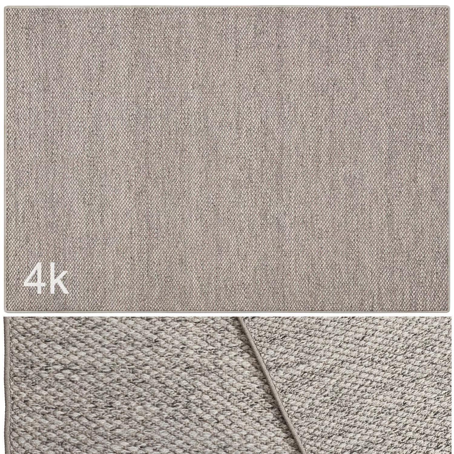 Carpet set 3203 - Hand-knotted Jute Rug - 4K 3D model_0