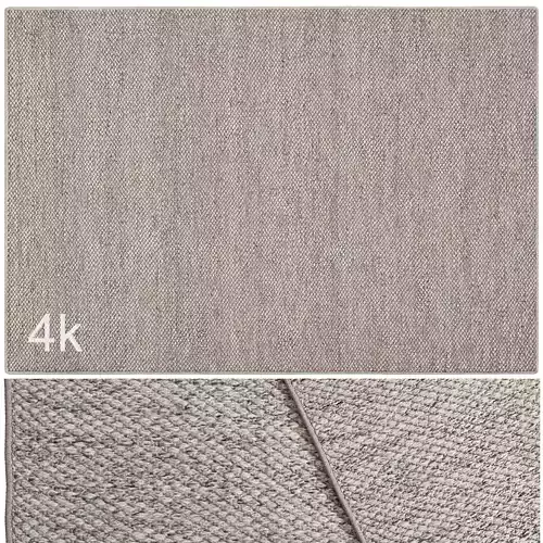 Carpet set 3203 - Hand-knotted Jute Rug - 4K