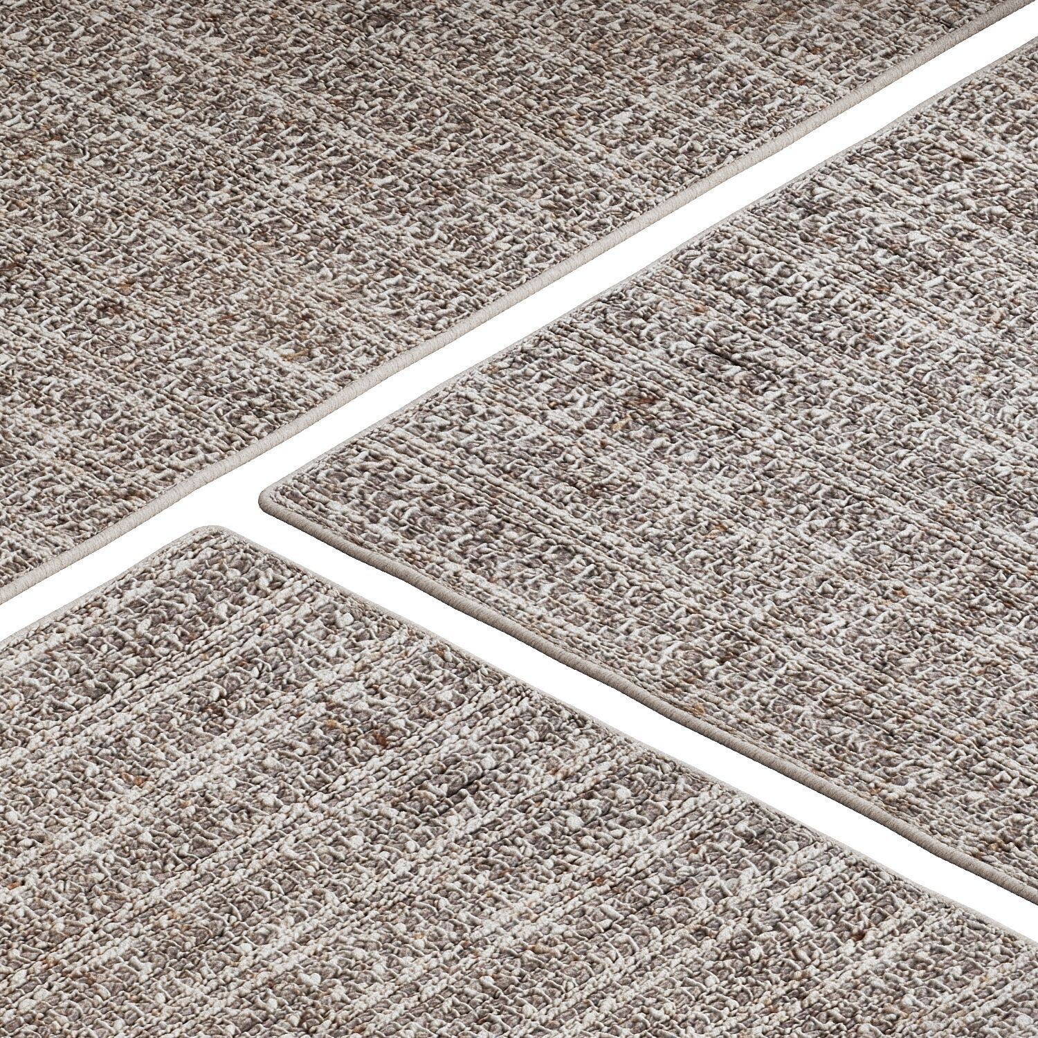 Carpet set 3201 - Jute Rug Taupe - 4K 3D model_2