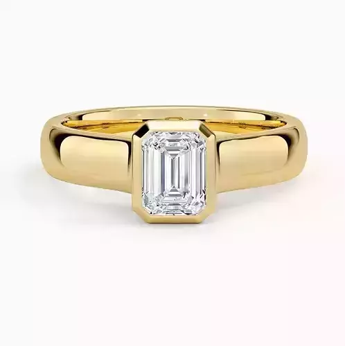Bezel Engagement Ring  03