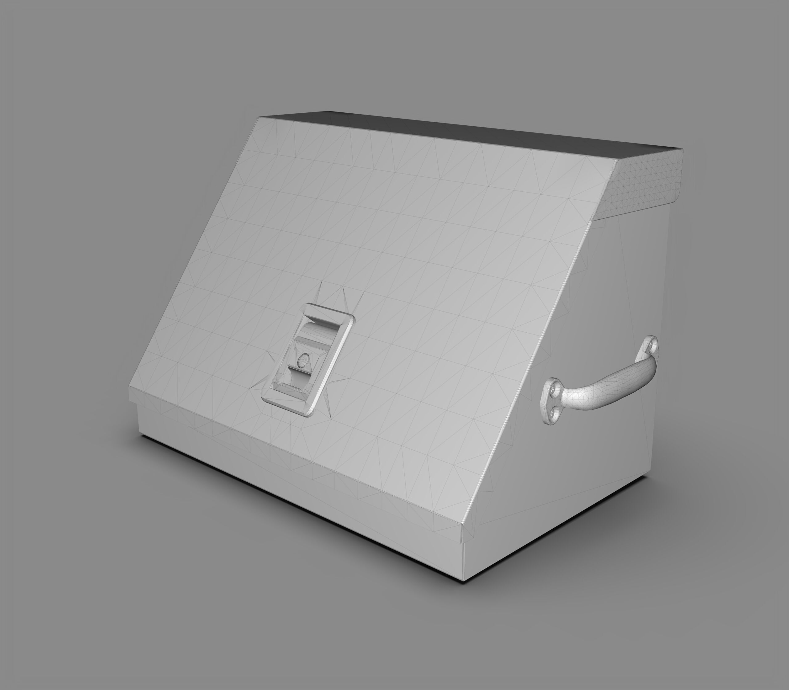 Triangular Tool Box 3D model_8