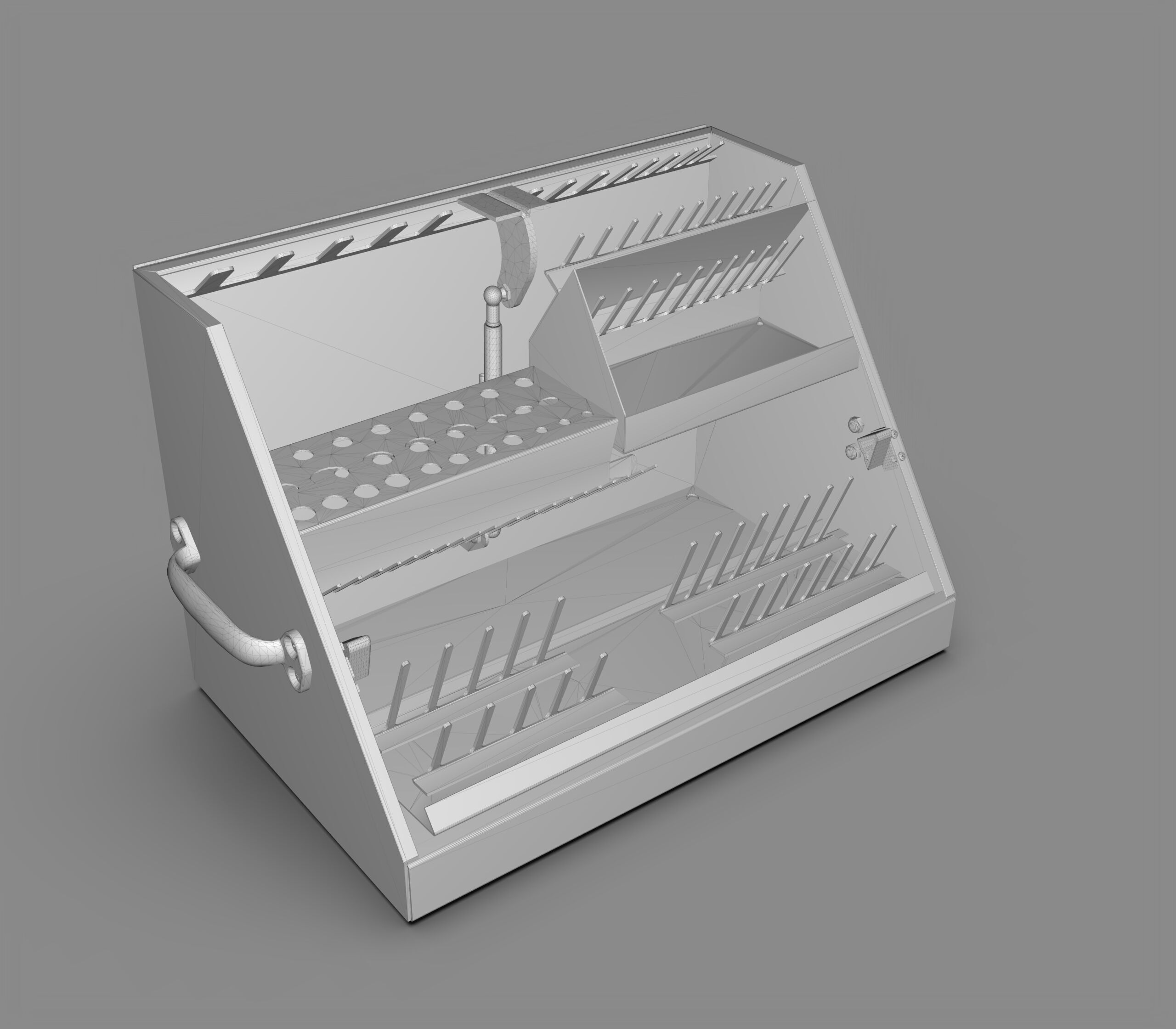 Triangular Tool Box 3D model_6