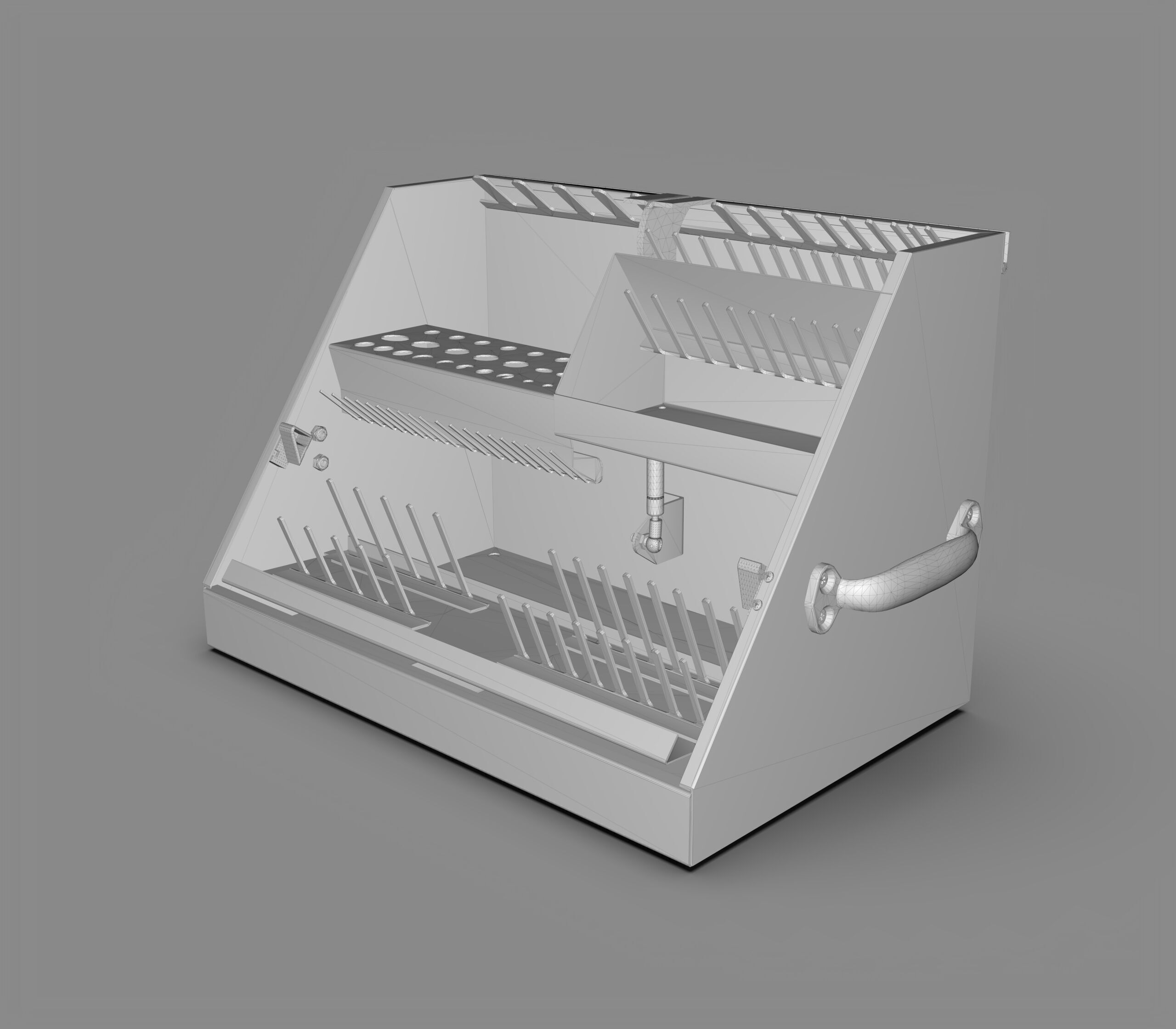 Triangular Tool Box 3D model_7