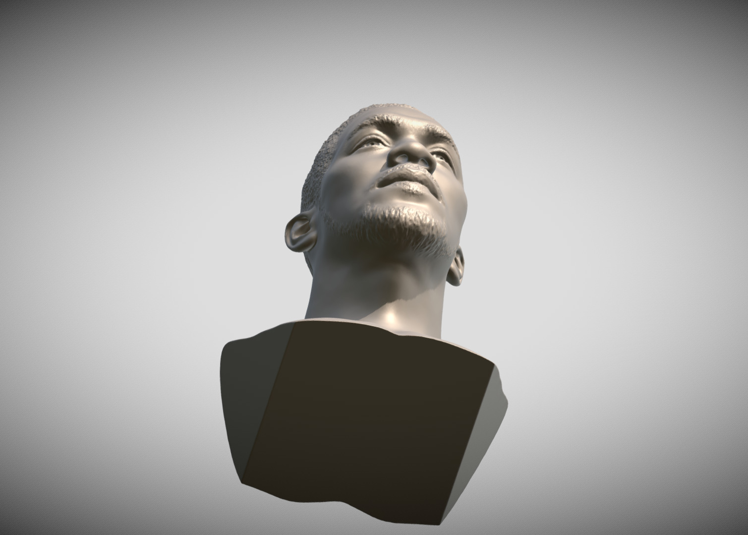Anthony Joshua bust 3D print model_13
