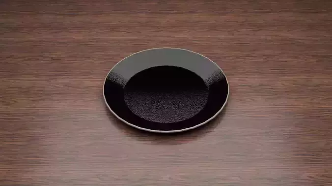 Low Poly Plate 3D model