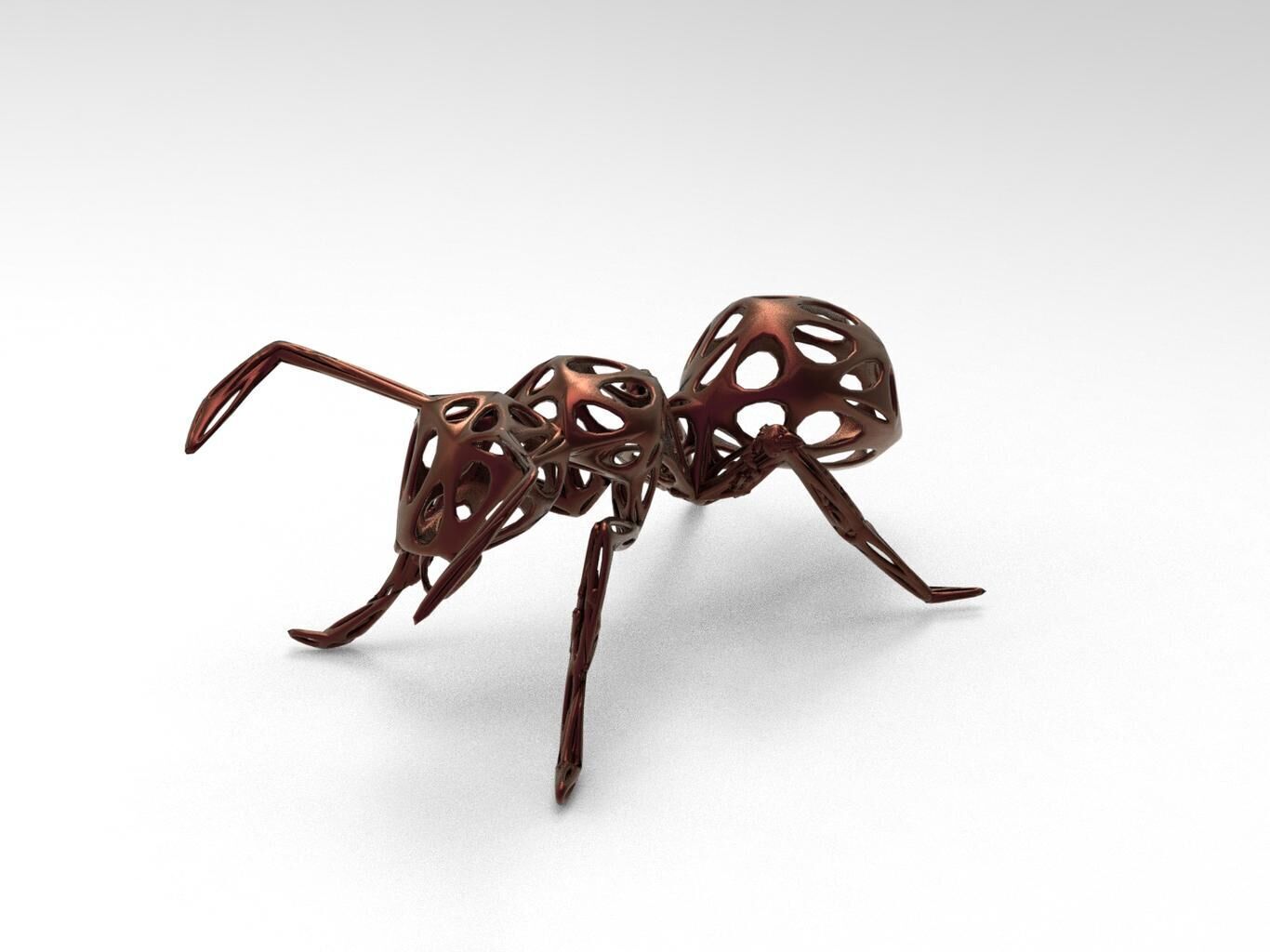 Ant Voronoi Style 3D print model_4