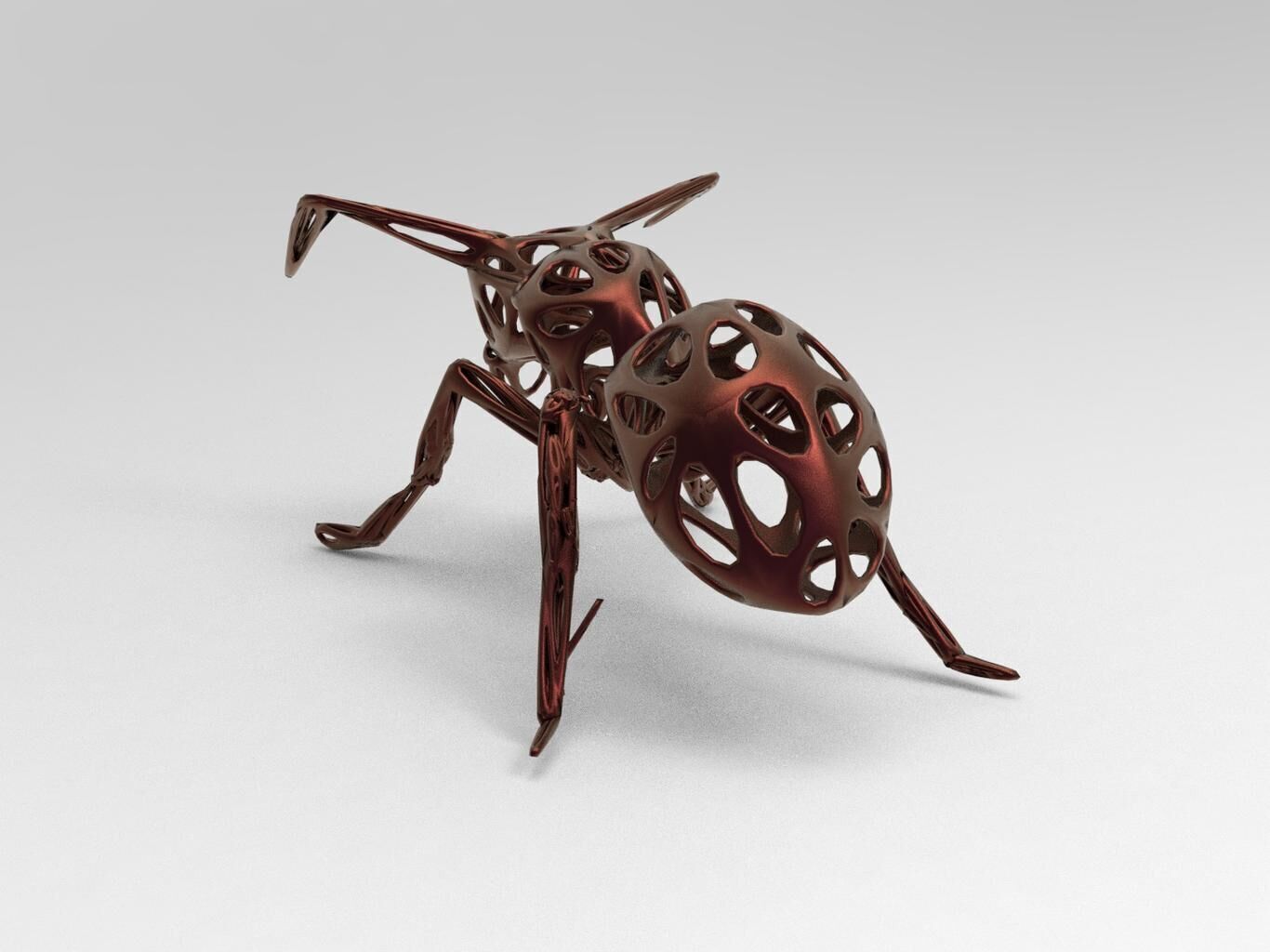 Ant Voronoi Style 3D print model_3