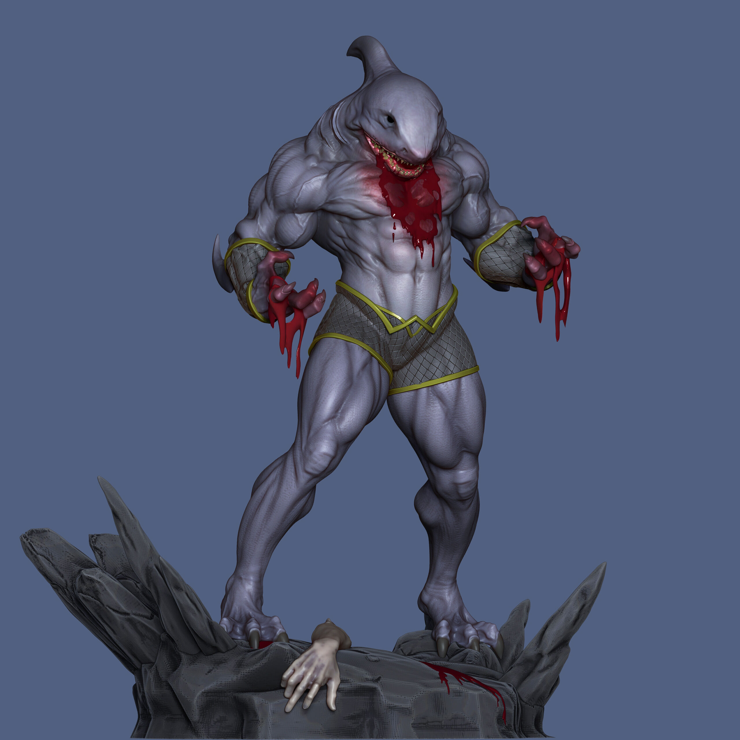 King Shark 3D print model_11