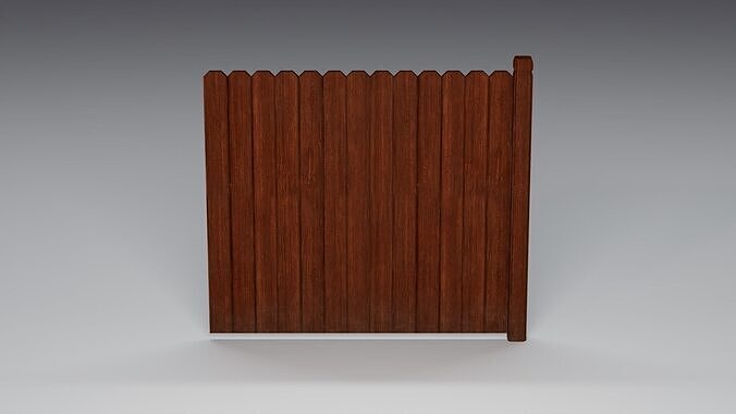 Fence Sectional Low-poly 3D model