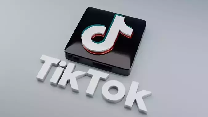 Tiktok 3D logo