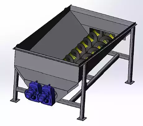 80560 Twin Screw Conveyor LBB BIN