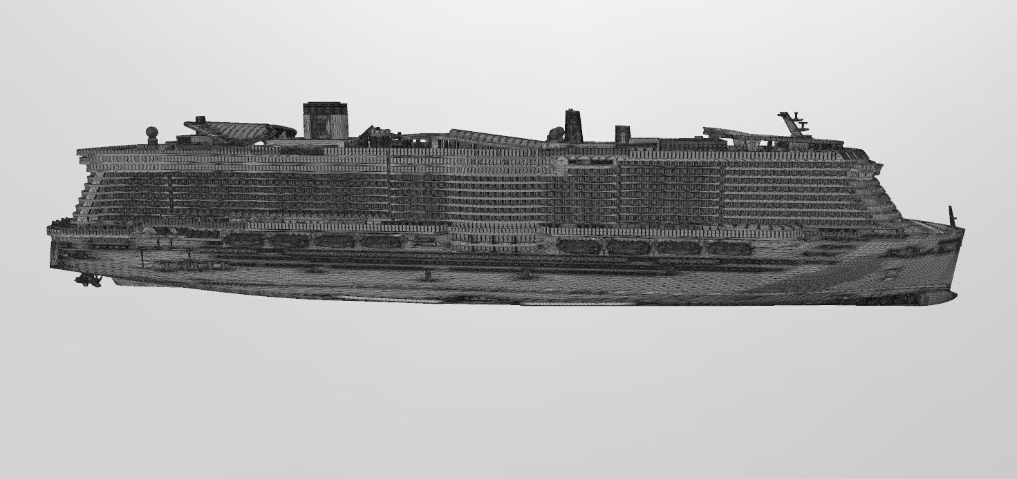 COSTA SMERALDA cruise ship print ready model 3D print model_6