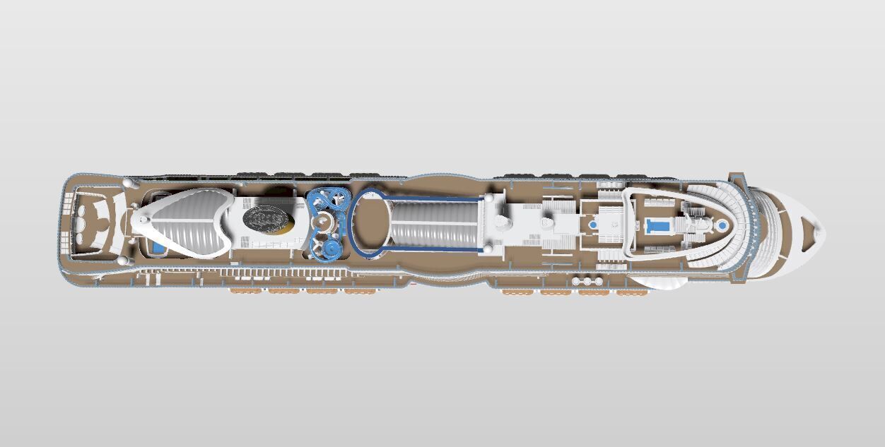 COSTA SMERALDA cruise ship print ready model 3D print model_4