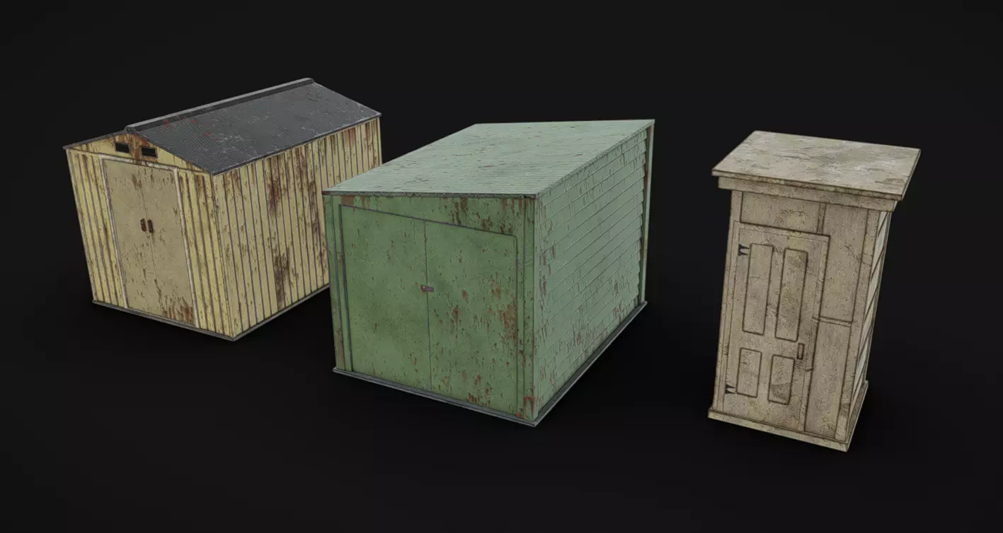 Barn 11 Low-poly 3D model