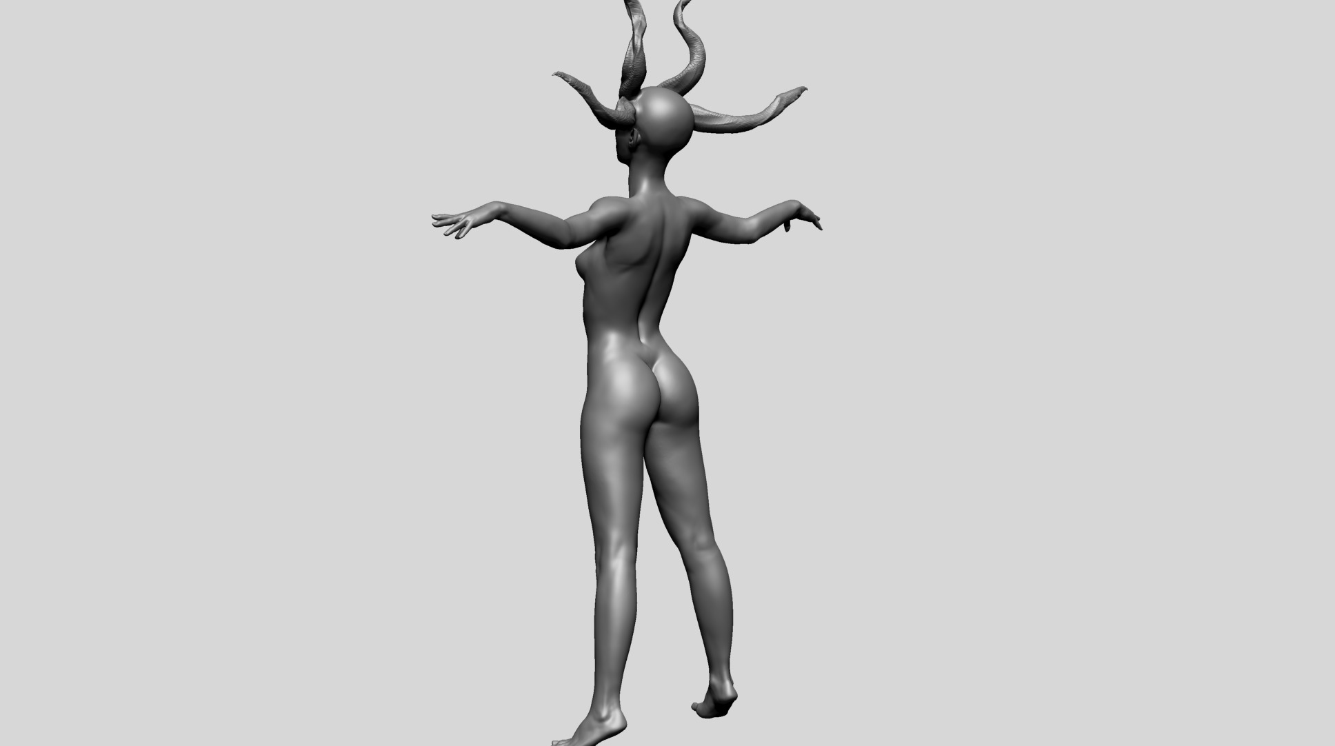 Fantasy Female Model B 3D model_8