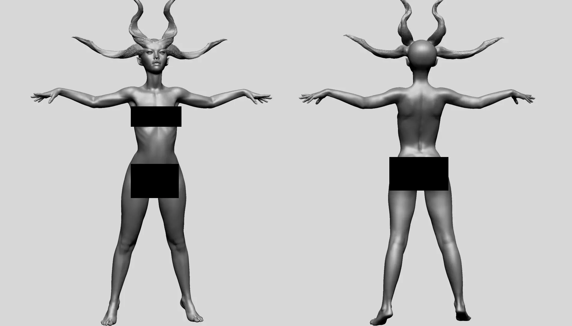 Fantasy Female Model B 3D model_0