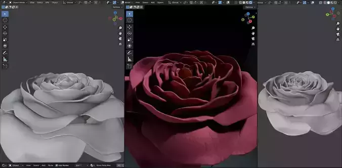 Floral Rose Candle STL 3D Printable Candle Mold Design 3D print model