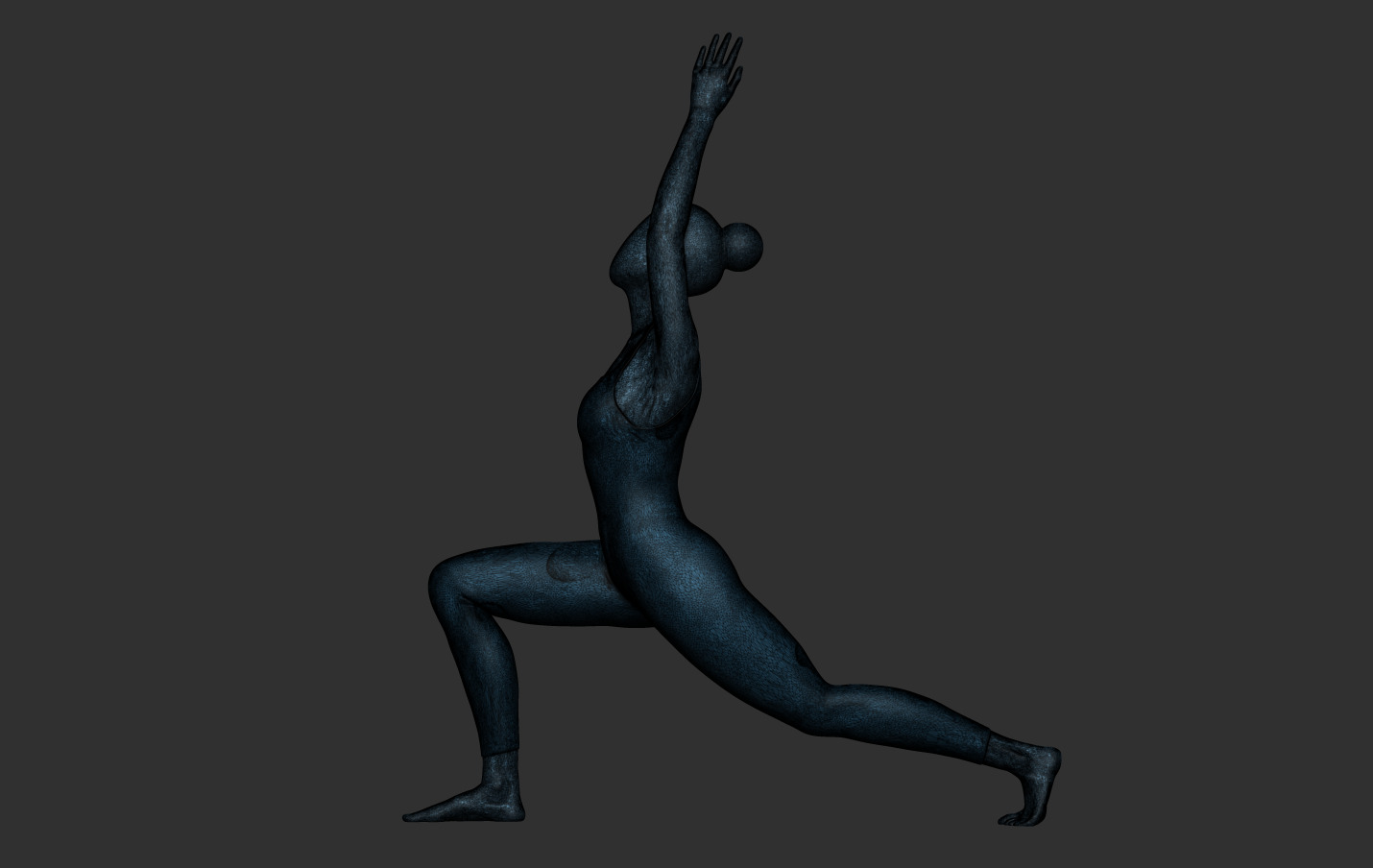 Warrior I - Yoga Essence 3D print model_18