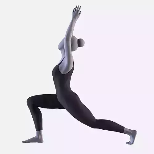 Warrior I - Yoga Essence 3D print model
