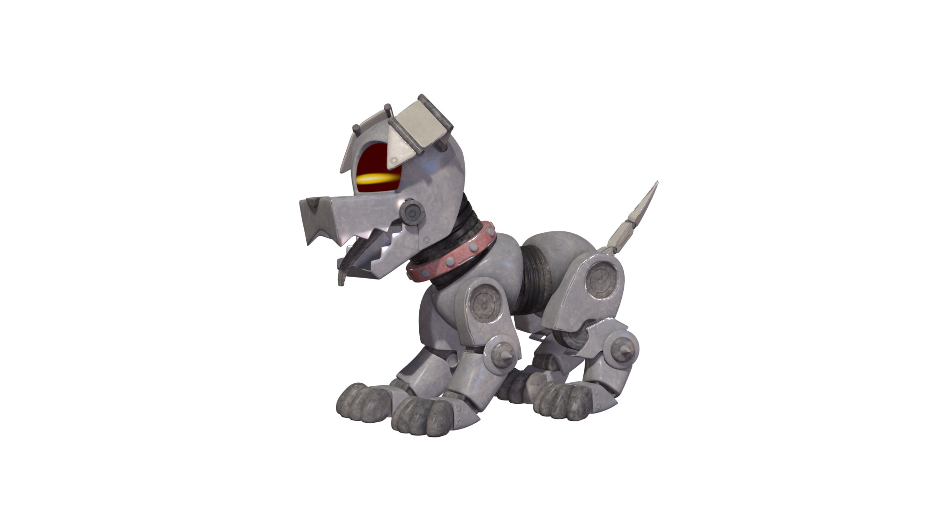 Muttski the Robian Dog Low-poly 3D model_30