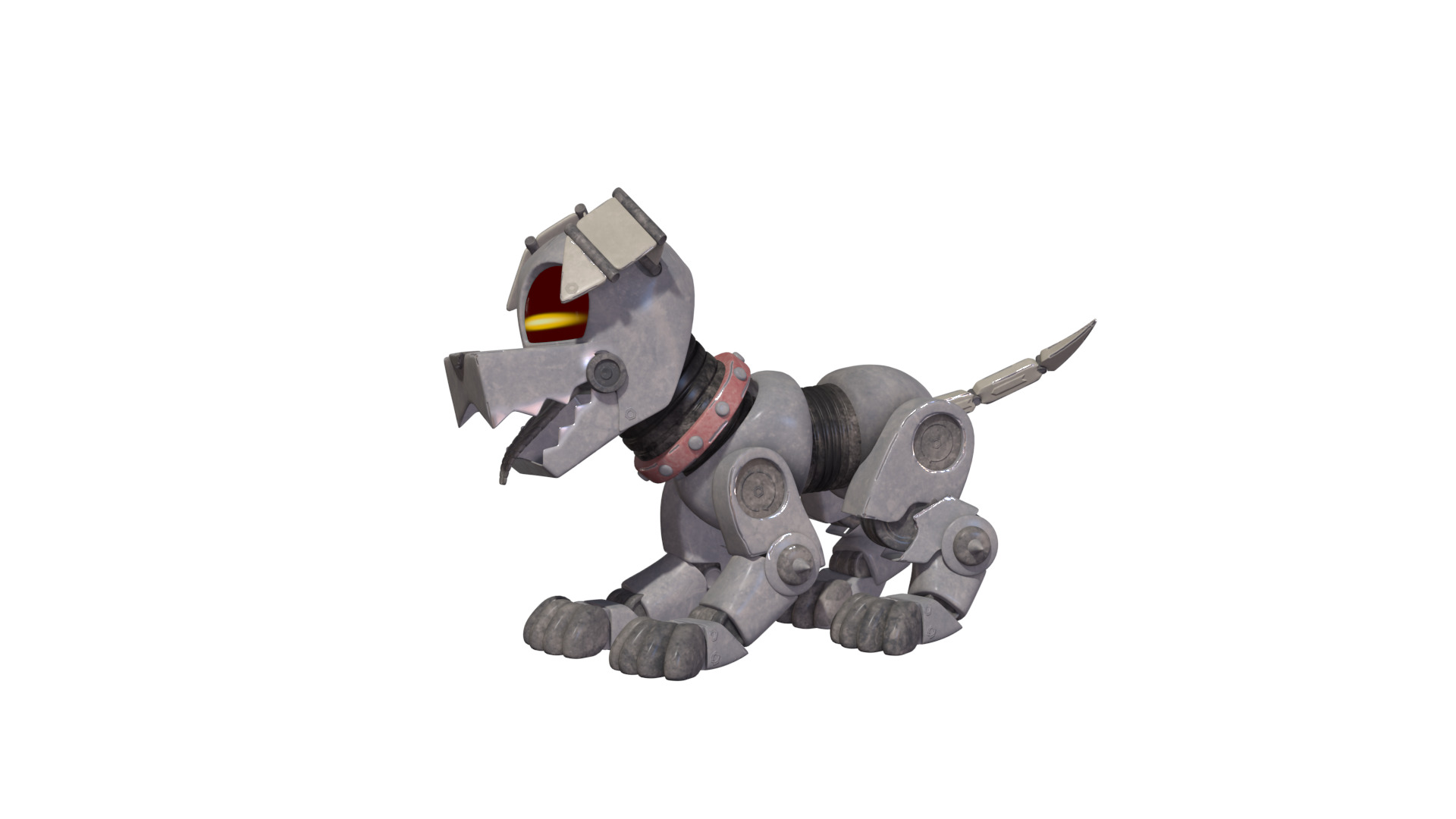 Muttski the Robian Dog Low-poly 3D model_47