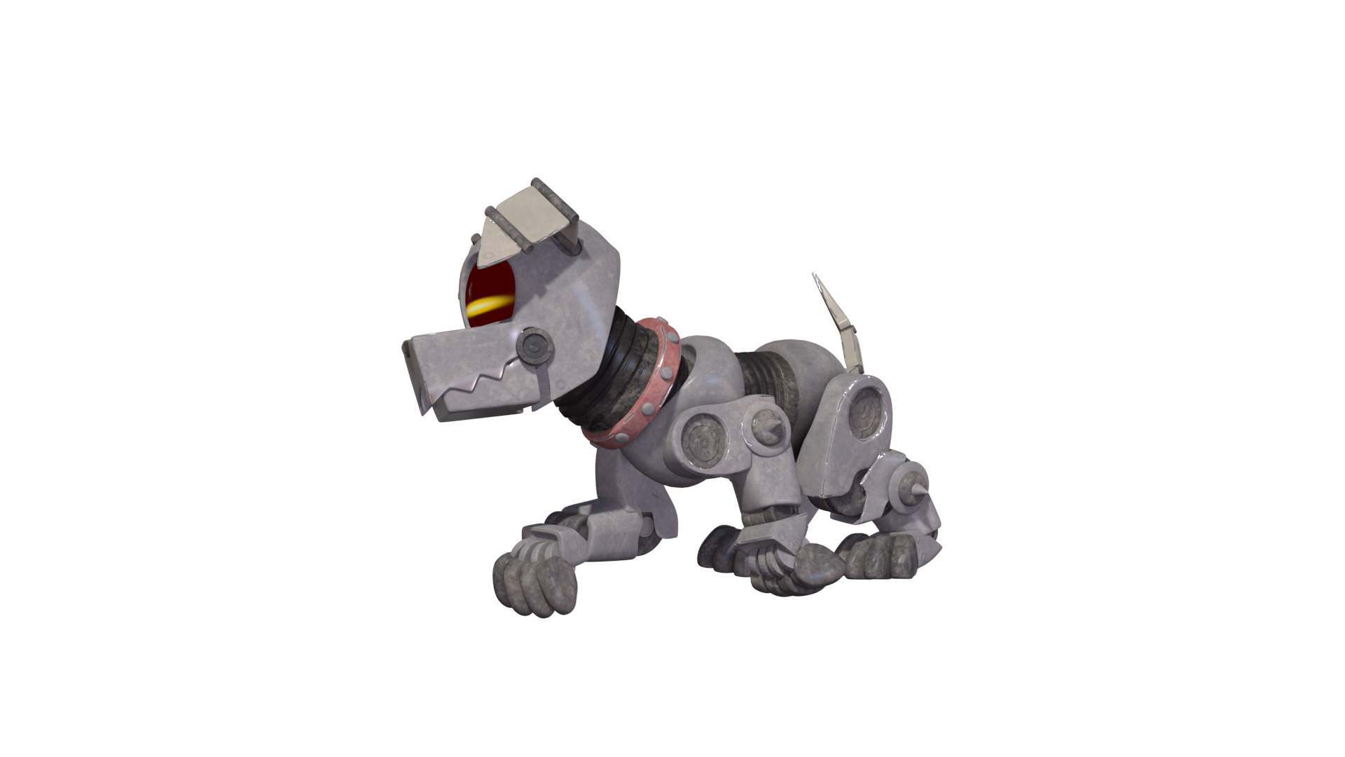 Muttski the Robian Dog Low-poly 3D model_25