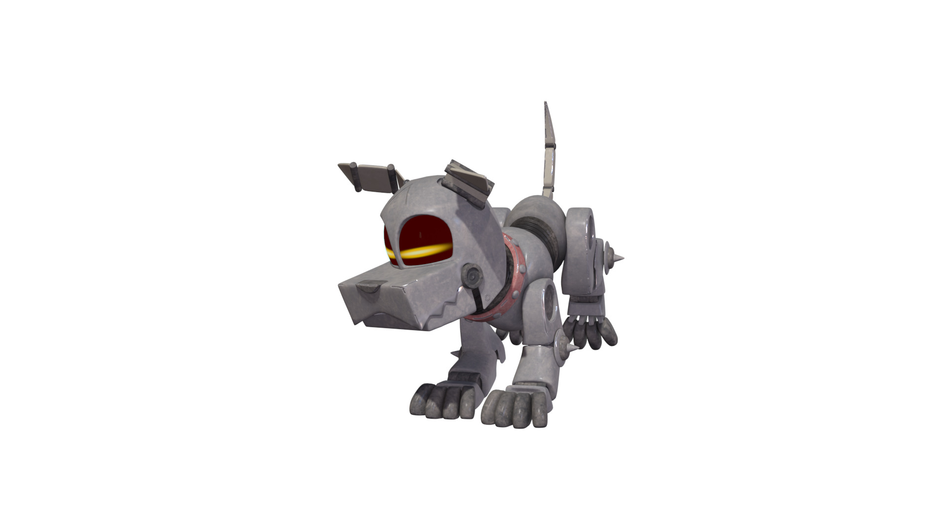 Muttski the Robian Dog Low-poly 3D model_21