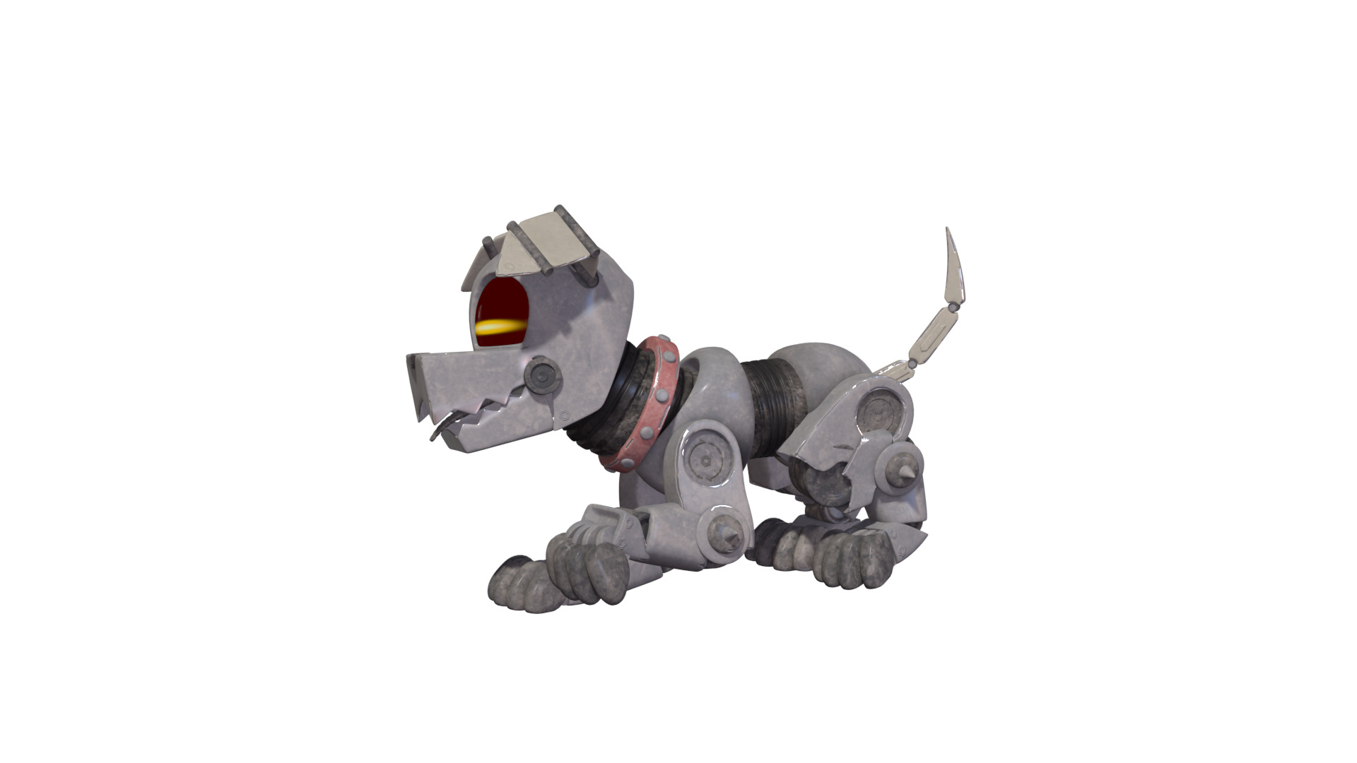 Muttski the Robian Dog Low-poly 3D model_29