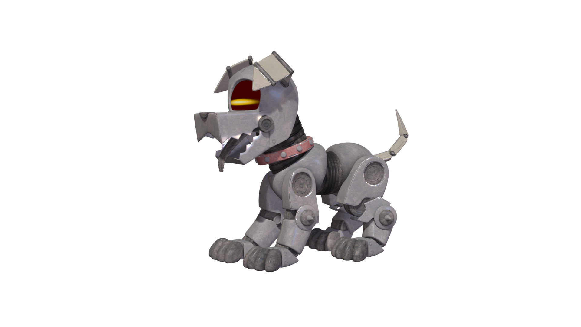 Muttski the Robian Dog Low-poly 3D model_36