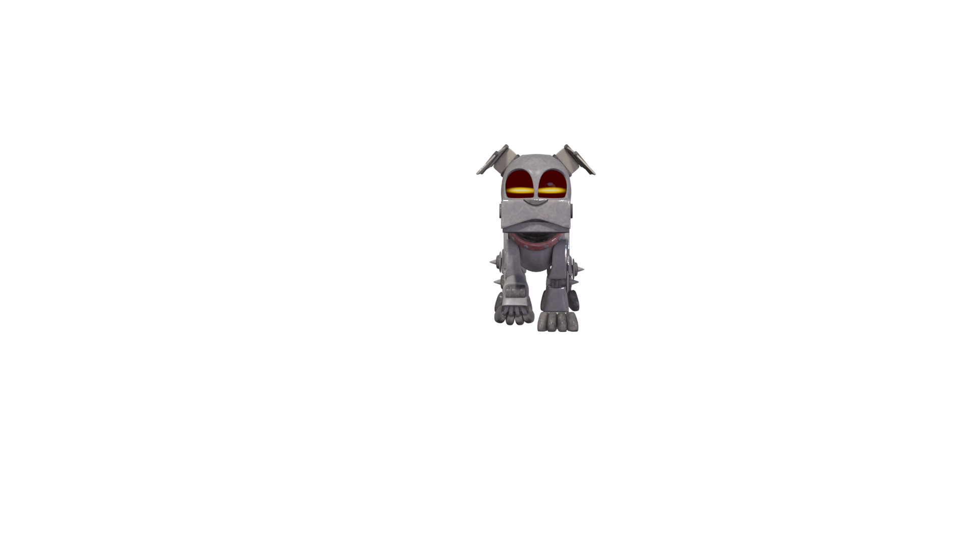 Muttski the Robian Dog Low-poly 3D model_4