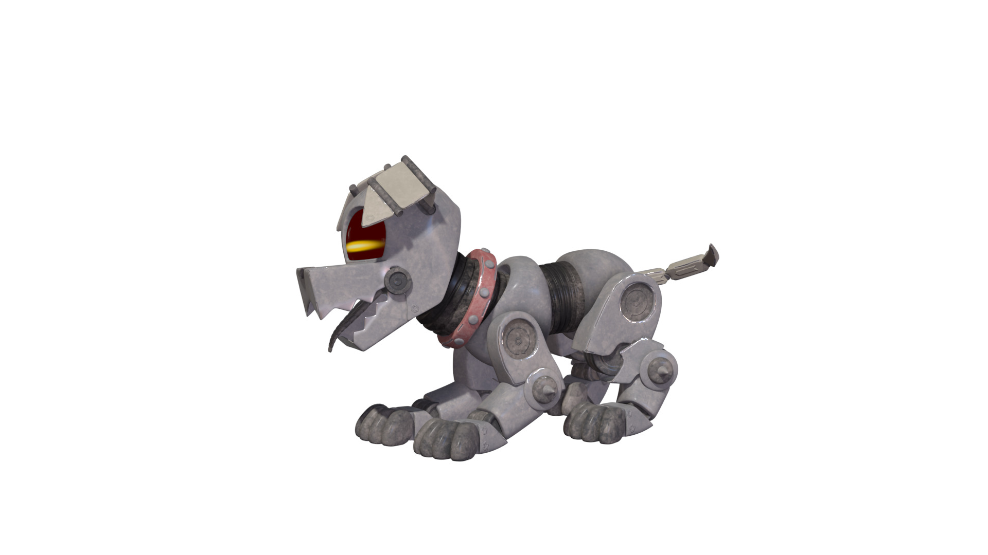 Muttski the Robian Dog Low-poly 3D model_39