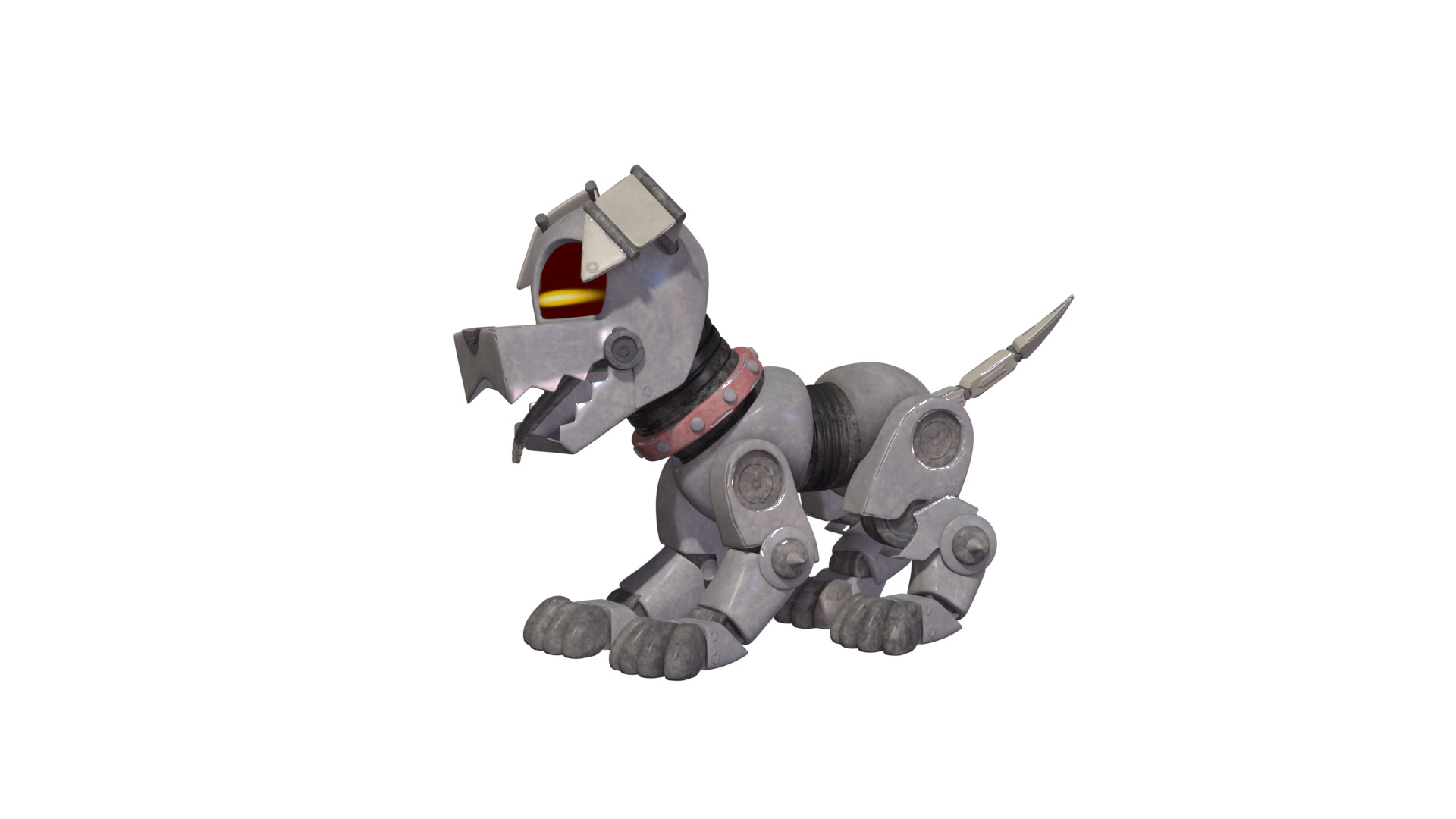 Muttski the Robian Dog Low-poly 3D model_66