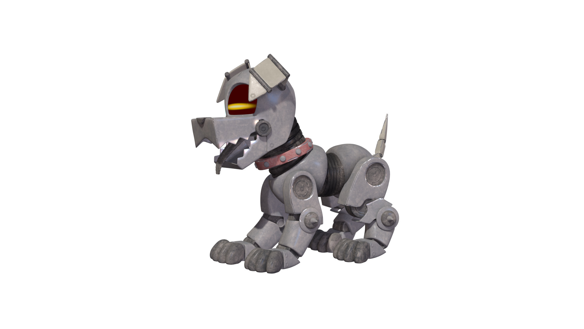 Muttski the Robian Dog Low-poly 3D model_31