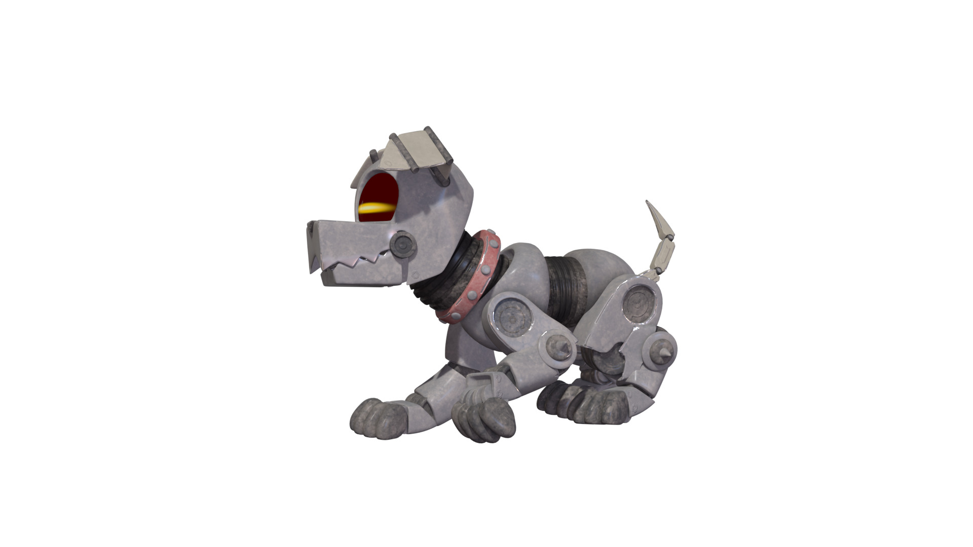 Muttski the Robian Dog Low-poly 3D model_27