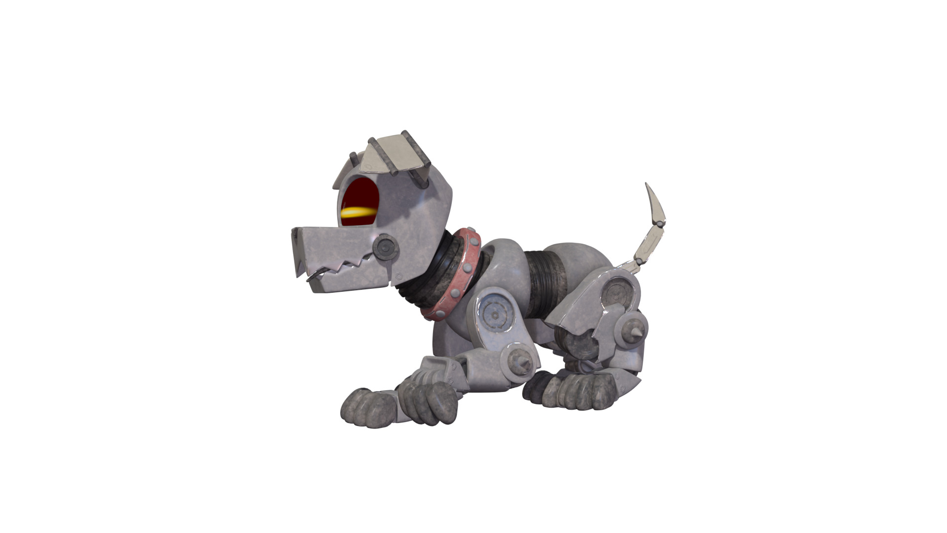 Muttski the Robian Dog Low-poly 3D model_28