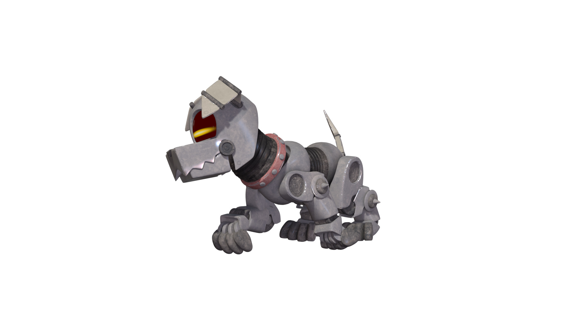 Muttski the Robian Dog Low-poly 3D model_60