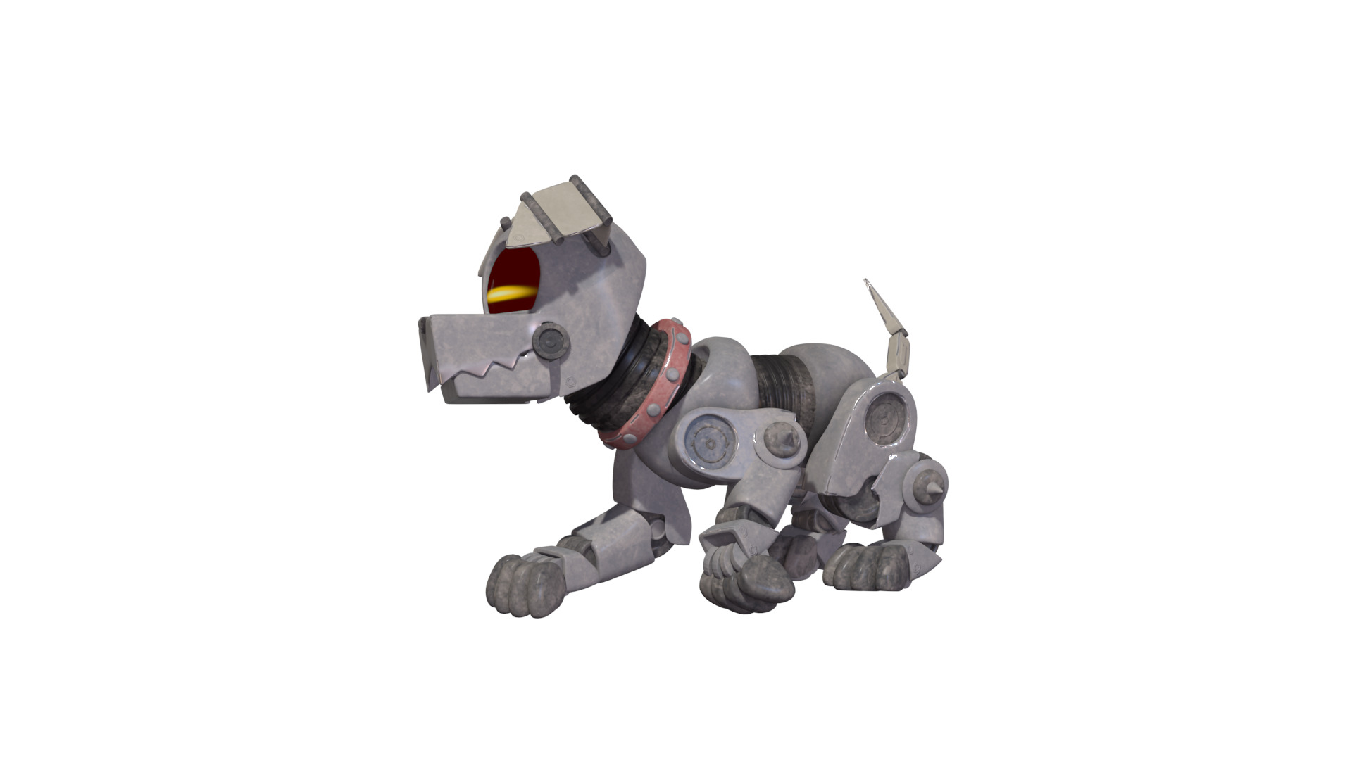 Muttski the Robian Dog Low-poly 3D model_26