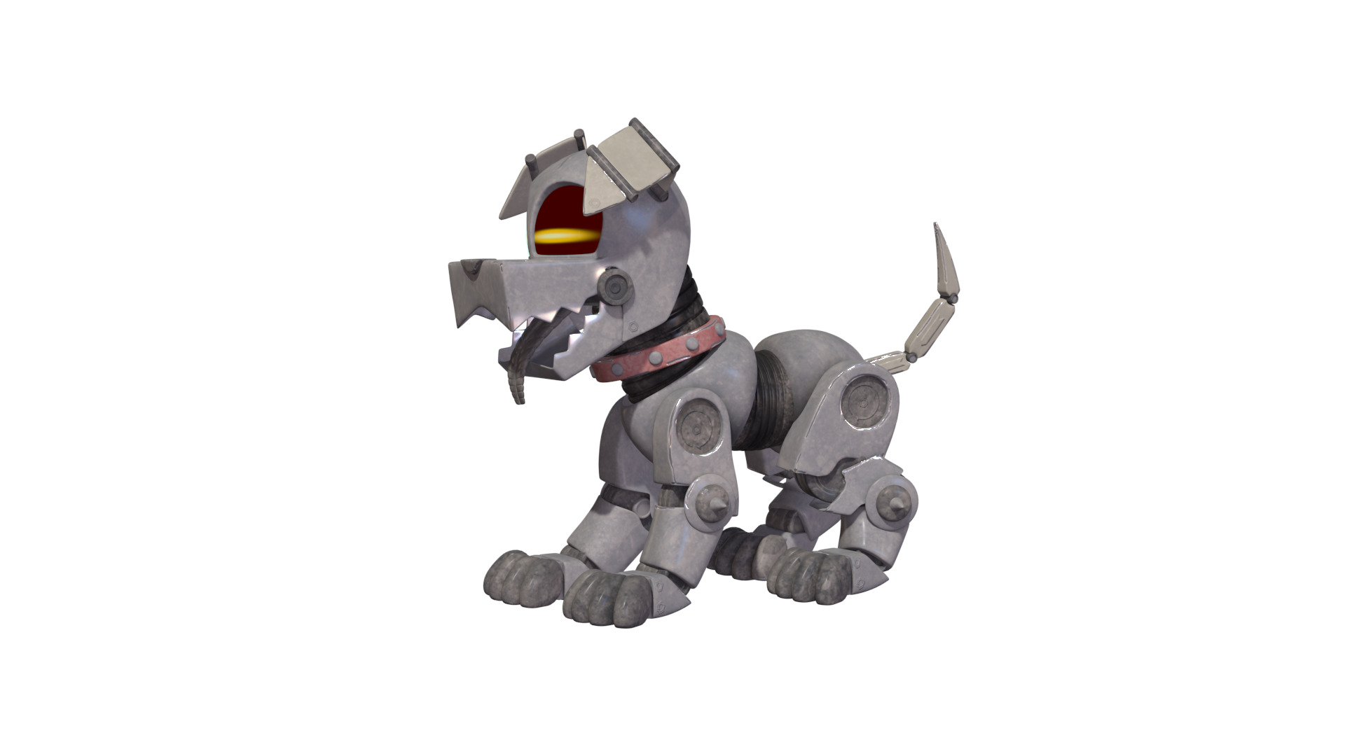 Muttski the Robian Dog Low-poly 3D model_41