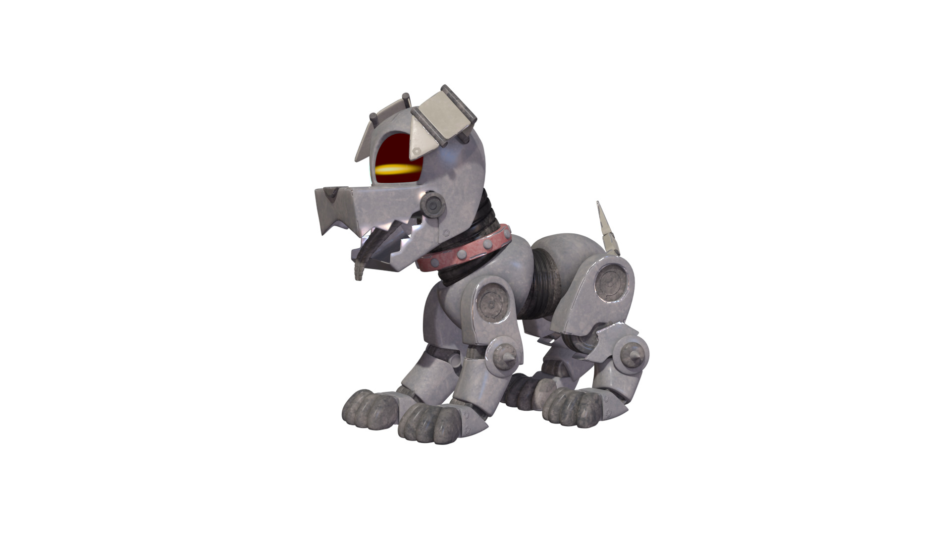 Muttski the Robian Dog Low-poly 3D model_32