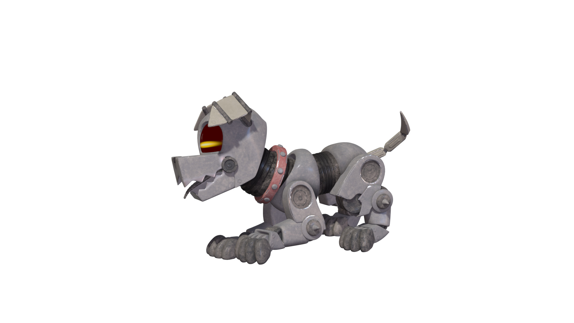 Muttski the Robian Dog Low-poly 3D model_49