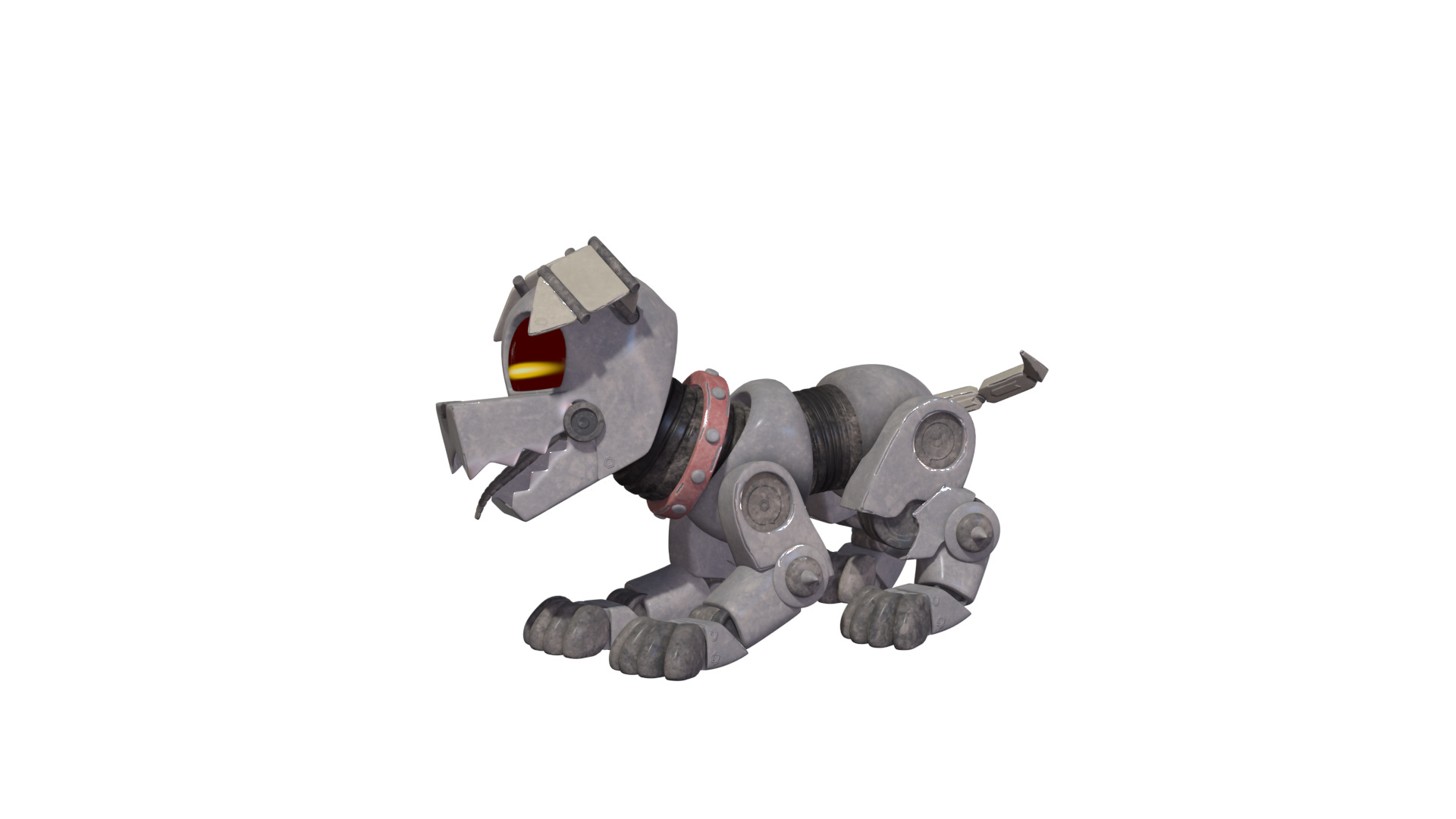 Muttski the Robian Dog Low-poly 3D model_43