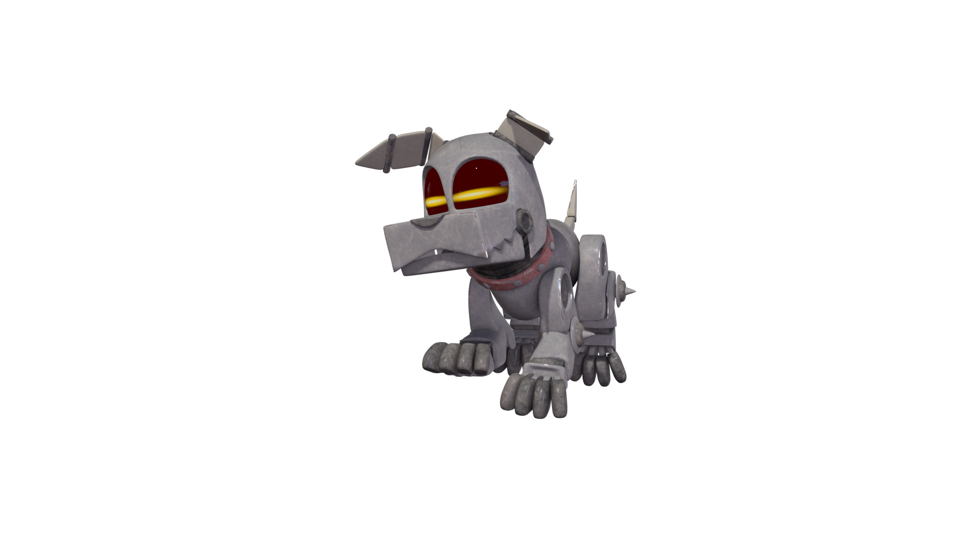Muttski the Robian Dog Low-poly 3D model_19